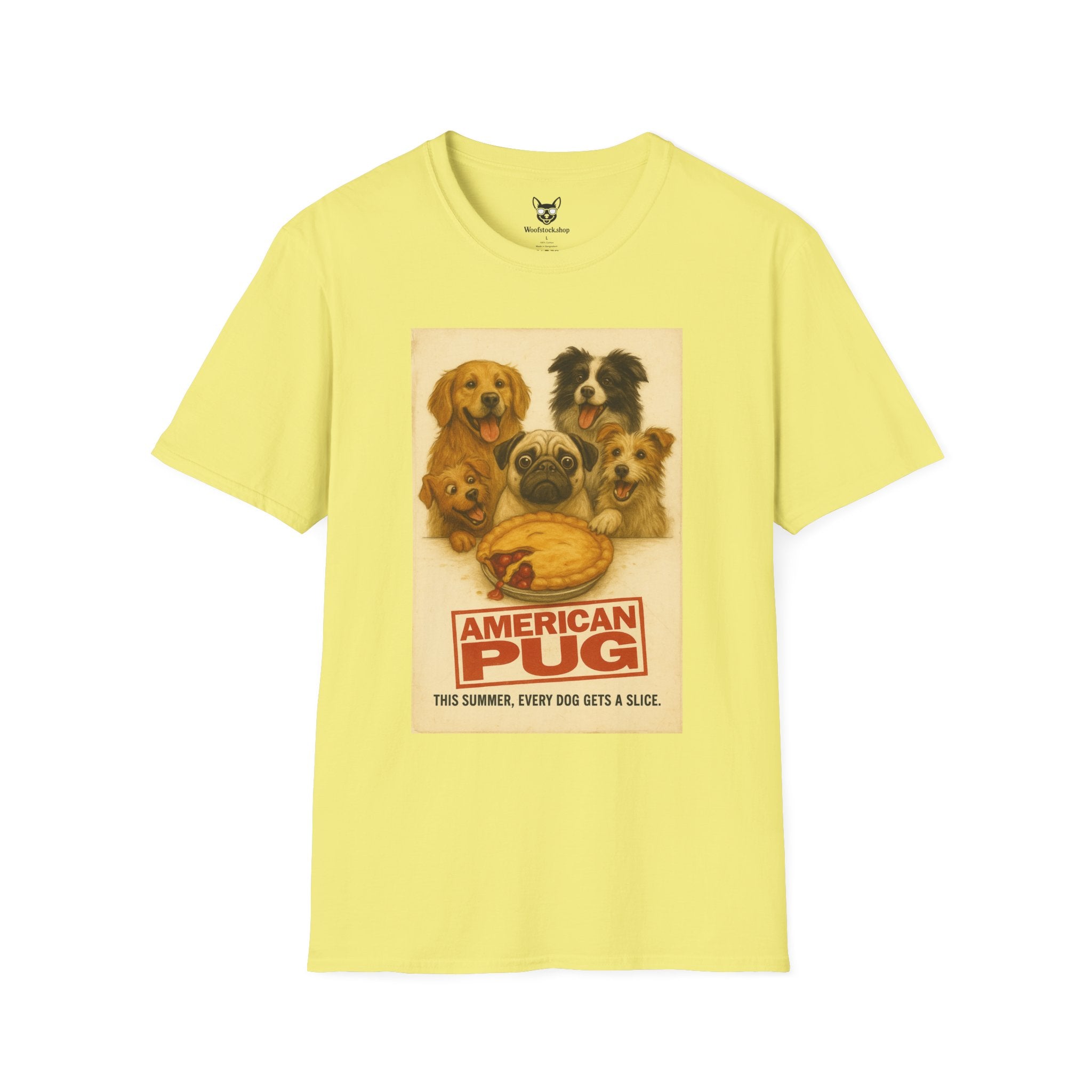 American Pug T-Shirt -- Funny Dog Movie Tee for Film and Dog Lovers